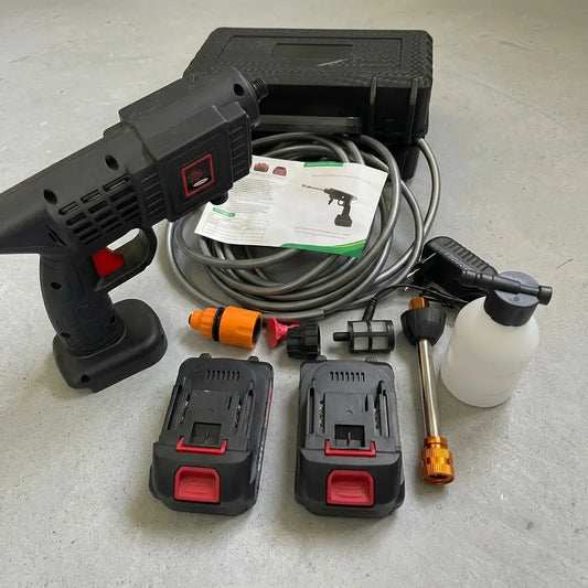 Cordless High Pressure Washer Gun with 24 V Double Battery
