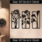 3 Piece Wooden Floral Wall Art