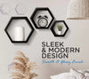 Hexagon Wooden Wall Shelves