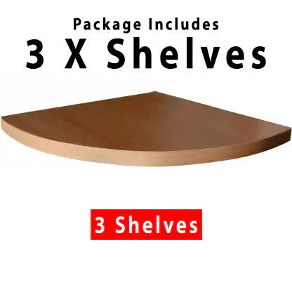 Floating Corner Shelves – Set of 3