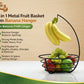 Metal Fruit Basket with Banana Hanger